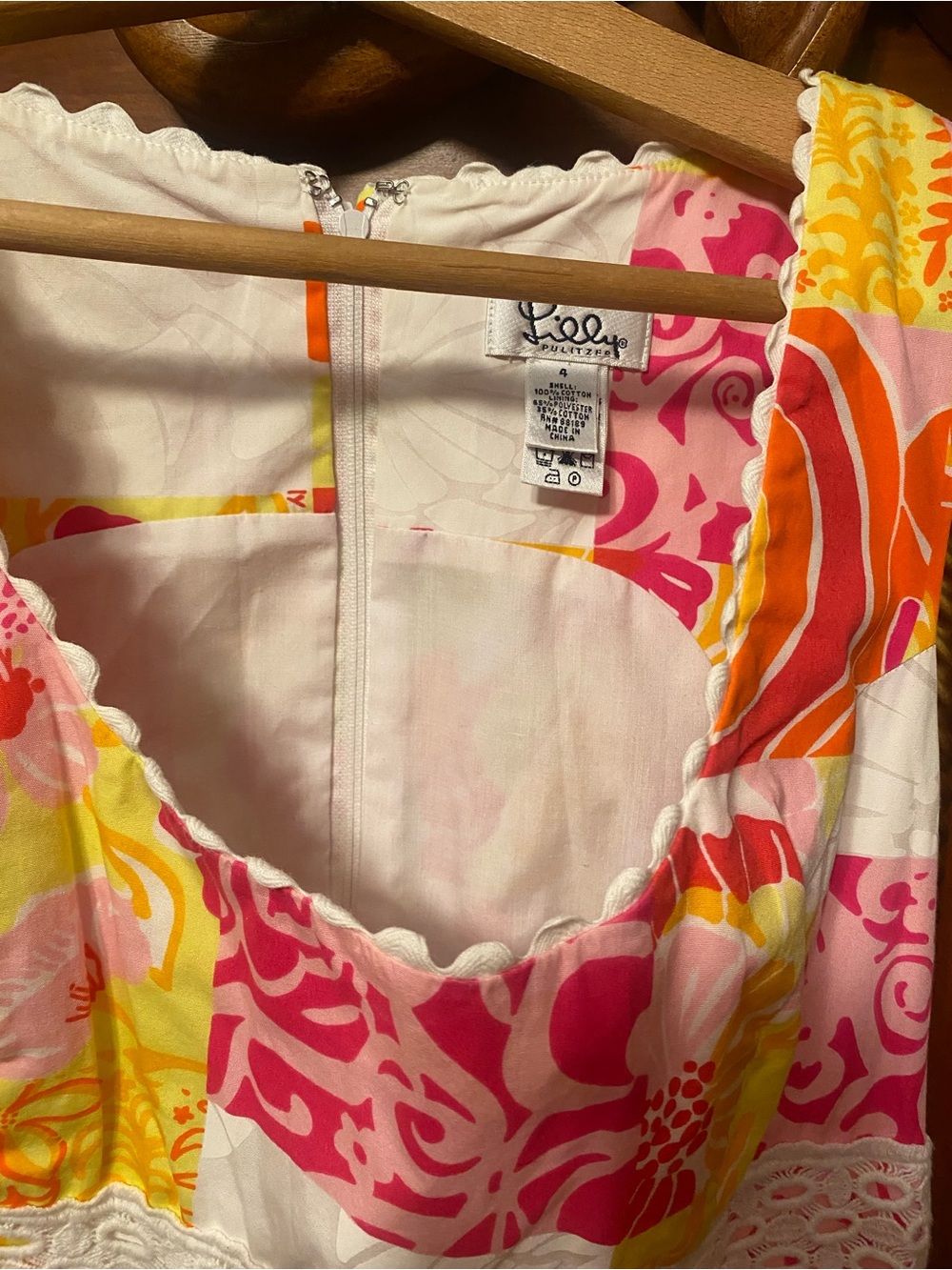 Lilly Pulitzer Pink, Orange & Yellow Floral Sundress steal unique - Picture 2 of 3